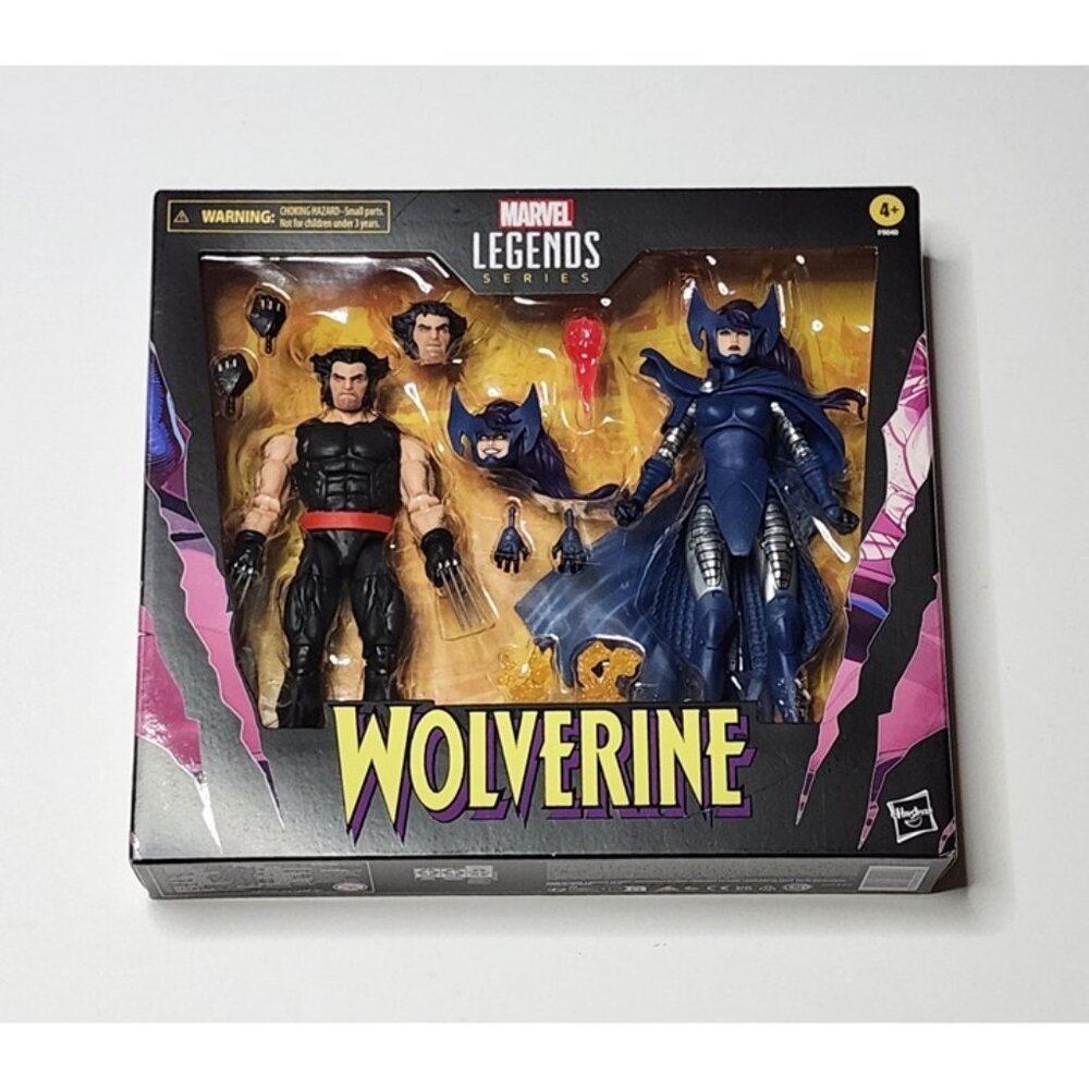 Marvel Legends Series Wolverine & Psylocke 50th Anniversary Action Figure Bundle